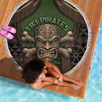 Hawaii Tiki Pirates Beach Blanket Kakau Pattern Polynesian Style