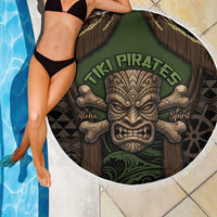 Hawaii Tiki Pirates Beach Blanket Kakau Pattern Polynesian Style