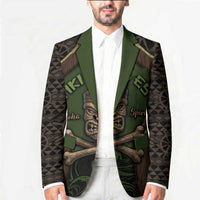 Personalised Hawaii Tiki Pirates Blazer Kakau Pattern Polynesian Style