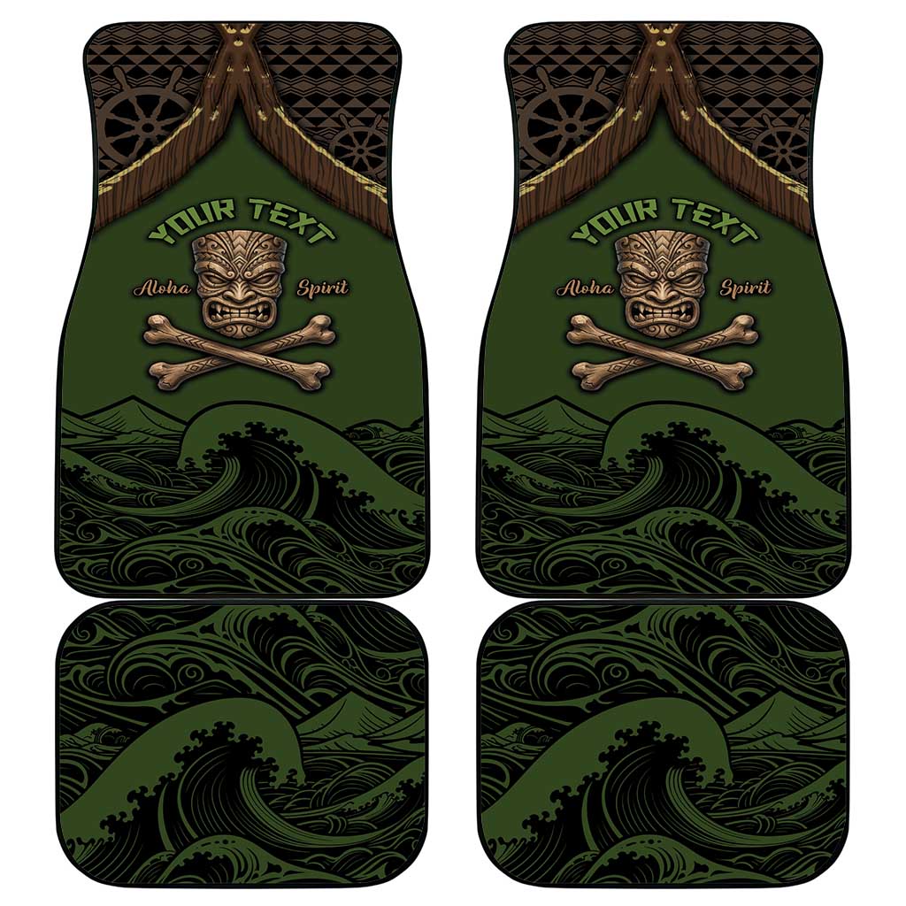 Personalised Hawaii Tiki Pirates Car Mats Kakau Pattern Polynesian Style DT05 - Polynesian Pride