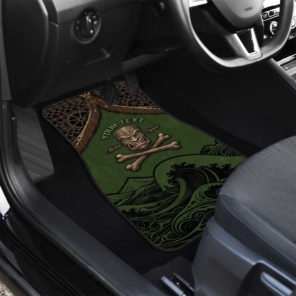 Personalised Hawaii Tiki Pirates Car Mats Kakau Pattern Polynesian Style DT05 - Polynesian Pride