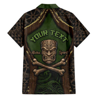 Personalised Hawaii Tiki Pirates Family Matching Mermaid Dress and Hawaiian Shirt Kakau Pattern Polynesian Style