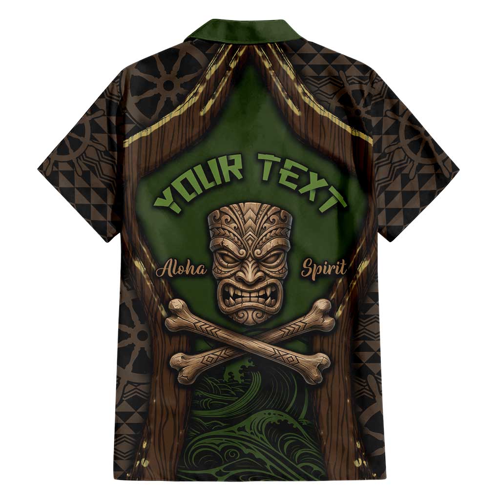 Personalised Hawaii Tiki Pirates Hawaiian Shirt Kakau Pattern Polynesian Style