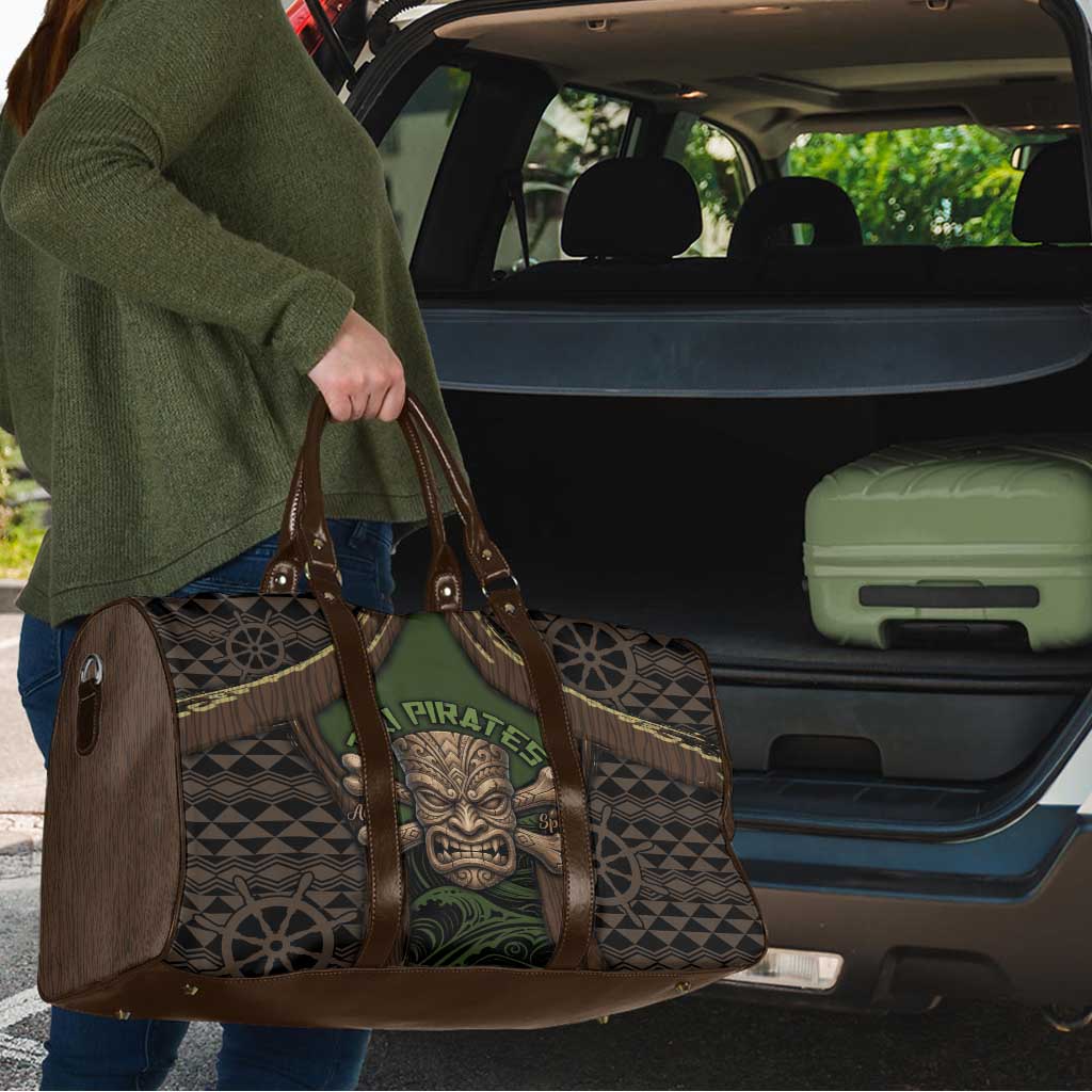 Hawaii Tiki Pirates Travel Bag Kakau Pattern Polynesian Style