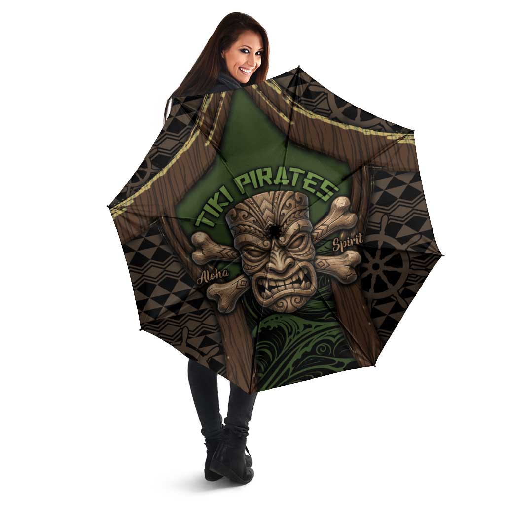 Hawaii Tiki Pirates Umbrella Kakau Pattern Polynesian Style DT05 - Polynesian Pride