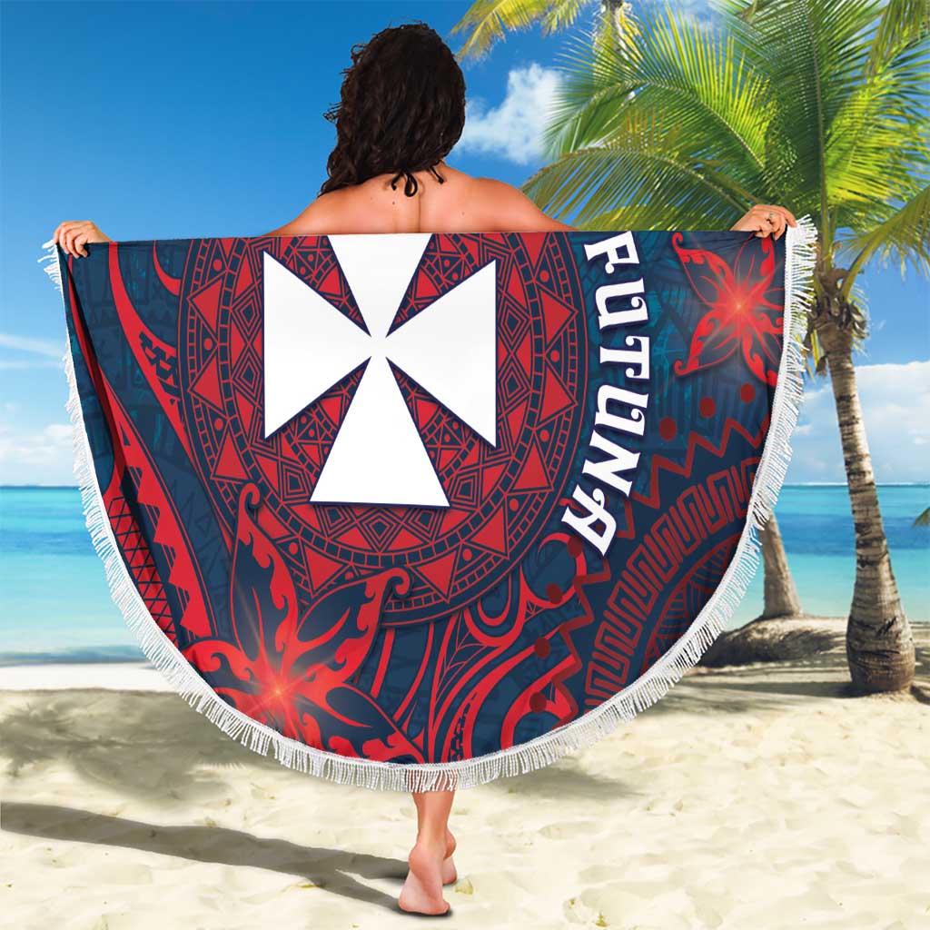 Wallis And Futuna Beach Blanket Hibiscus Polynesian Tribal Pattern DT05 - Polynesian Pride
