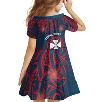 Personalised Wallis And Futuna Family Matching Long Sleeve Bodycon Dress and Hawaiian Shirt Hibiscus Polynesian Tribal Pattern DT05 - Polynesian Pride