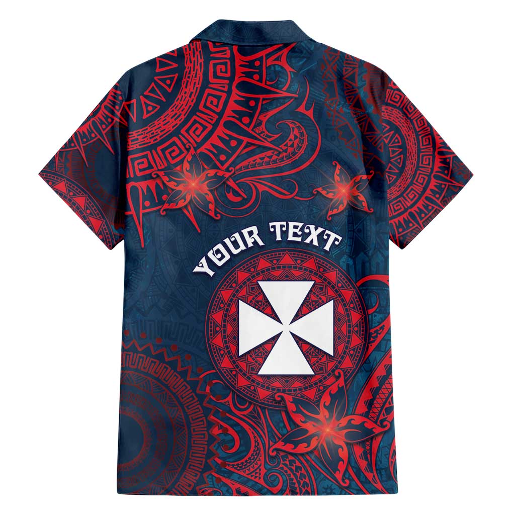 Personalised Wallis And Futuna Family Matching Short Sleeve Bodycon Dress and Hawaiian Shirt Hibiscus Polynesian Tribal Pattern DT05 - Polynesian Pride