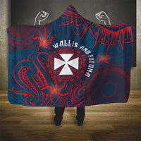 Wallis And Futuna Hooded Blanket Hibiscus Polynesian Tribal Pattern DT05 - Polynesian Pride