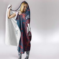 Wallis And Futuna Hooded Blanket Hibiscus Polynesian Tribal Pattern DT05 - Polynesian Pride