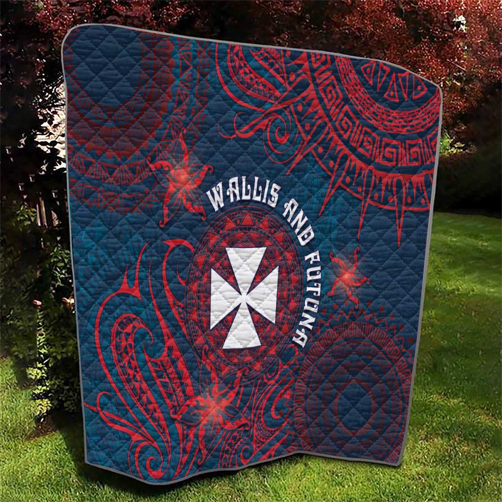 Wallis And Futuna Quilt Hibiscus Polynesian Tribal Pattern DT05 - Polynesian Pride
