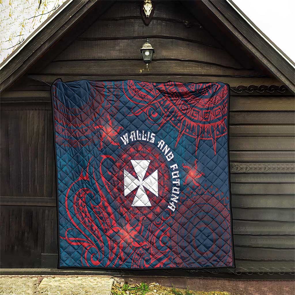 Wallis And Futuna Quilt Hibiscus Polynesian Tribal Pattern DT05 - Polynesian Pride