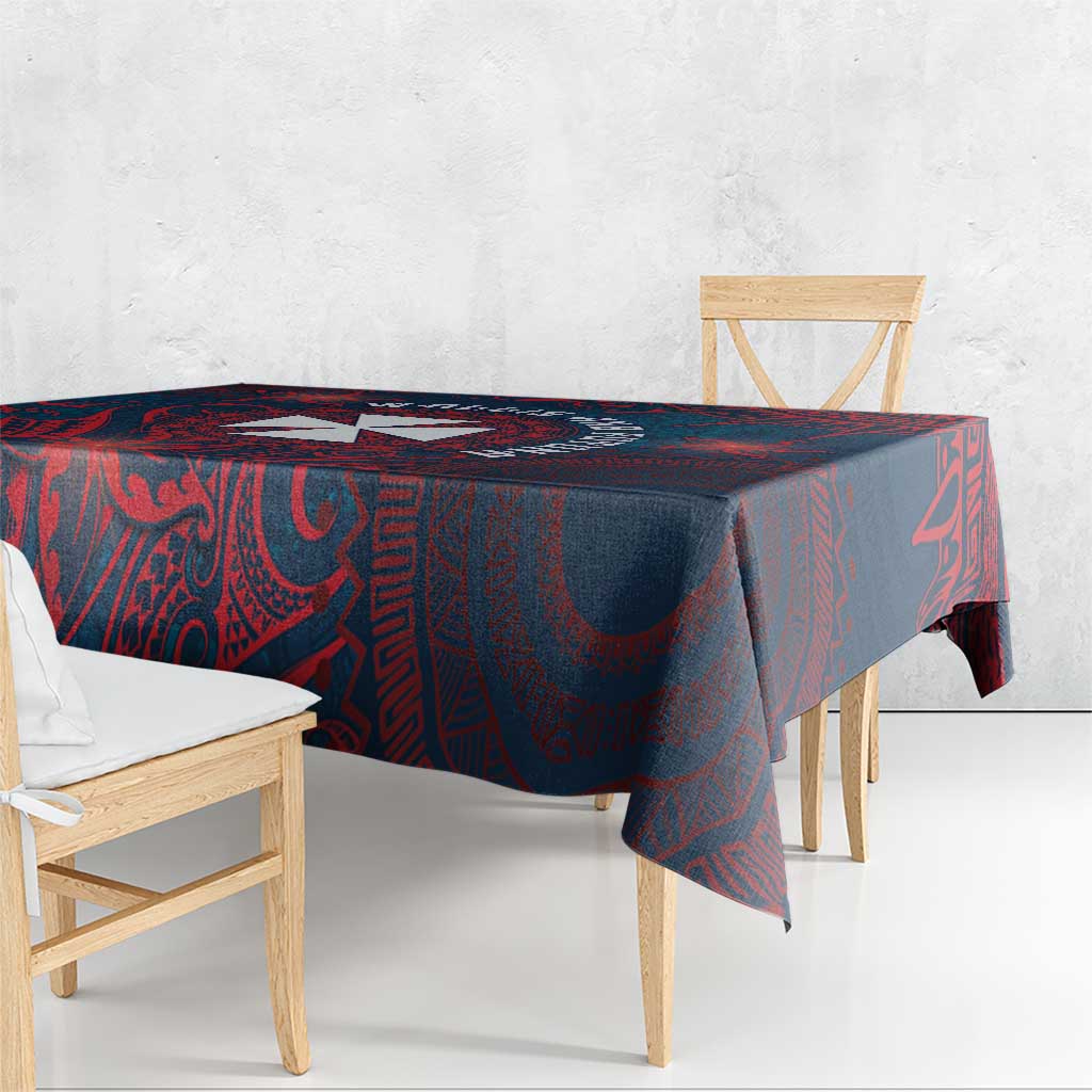 Wallis And Futuna Tablecloth Hibiscus Polynesian Tribal Pattern DT05 - Polynesian Pride