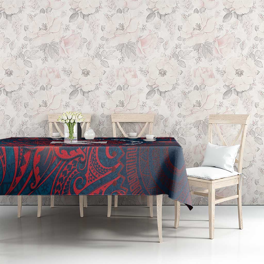 Wallis And Futuna Tablecloth Hibiscus Polynesian Tribal Pattern DT05 - Polynesian Pride