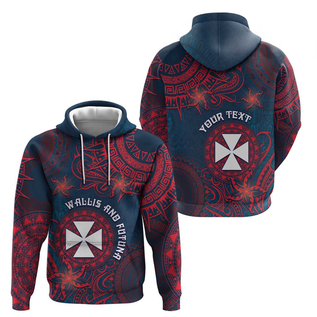 Personalised Wallis And Futuna Zip Hoodie Hibiscus Polynesian Tribal Pattern DT05 - Polynesian Pride