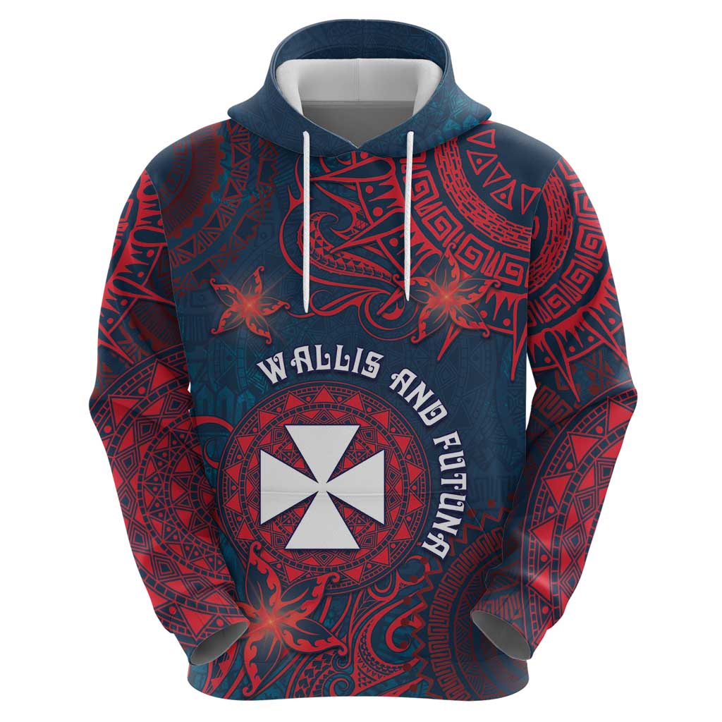 Personalised Wallis And Futuna Zip Hoodie Hibiscus Polynesian Tribal Pattern DT05 - Polynesian Pride