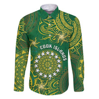 Personalised Cook Islands Family Matching Mermaid Dress and Hawaiian Shirt Hibiscus Polynesian Tribal Pattern