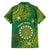 Personalised Cook Islands Family Matching Off The Shoulder Long Sleeve Dress and Hawaiian Shirt Hibiscus Polynesian Tribal Pattern