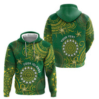Personalised Cook Islands Hoodie Hibiscus Polynesian Tribal Pattern DT05 - Polynesian Pride