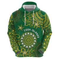 Personalised Cook Islands Hoodie Hibiscus Polynesian Tribal Pattern DT05 - Polynesian Pride