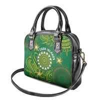 Cook Islands Shoulder Handbag Hibiscus Polynesian Tribal Pattern DT05 - Polynesian Pride