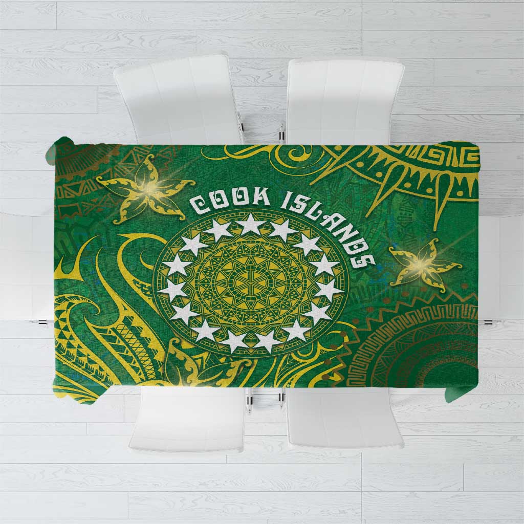 Cook Islands Tablecloth Hibiscus Polynesian Tribal Pattern