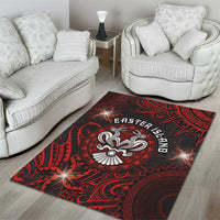 Easter Island Area Rug Hibiscus Polynesian Tribal Pattern DT05 - Polynesian Pride