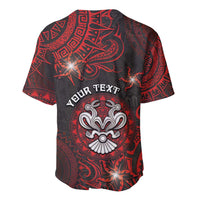 Personalised Easter Island Baseball Jersey Hibiscus Polynesian Tribal Pattern DT05 - Polynesian Pride