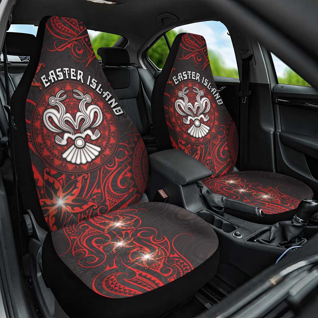 Easter Island Car Seat Cover Hibiscus Polynesian Tribal Pattern