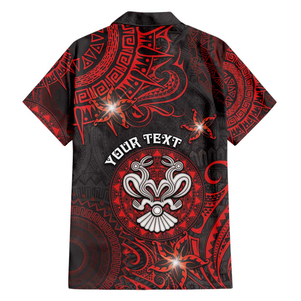 Personalised Easter Island Family Matching Short Sleeve Bodycon Dress and Hawaiian Shirt Hibiscus Polynesian Tribal Pattern DT05 - Polynesian Pride