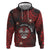 Personalised Easter Island Hoodie Hibiscus Polynesian Tribal Pattern