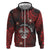Personalised Easter Island Hoodie Hibiscus Polynesian Tribal Pattern