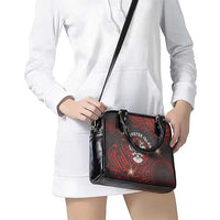 Easter Island Shoulder Handbag Hibiscus Polynesian Tribal Pattern DT05 - Polynesian Pride
