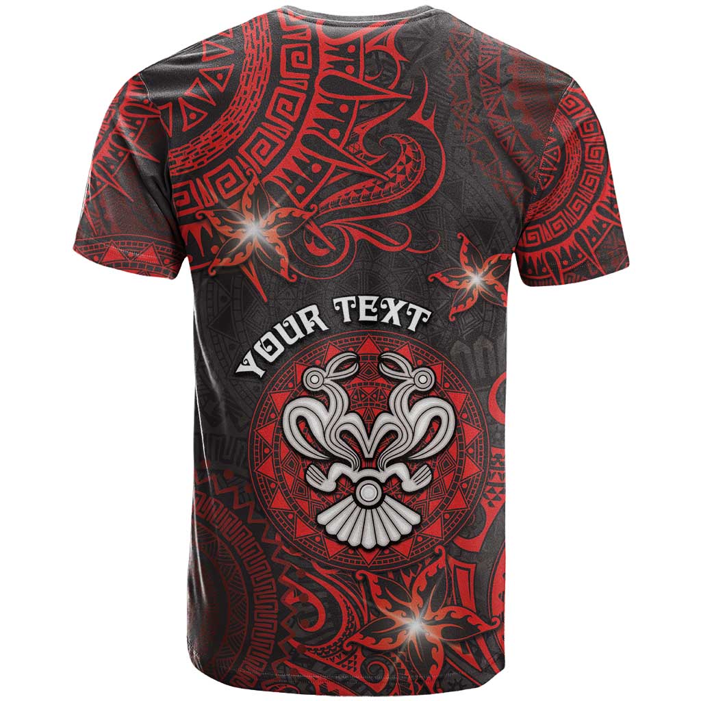 Personalised Easter Island T Shirt Hibiscus Polynesian Tribal Pattern DT05 - Polynesian Pride