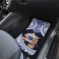 Samoa Christmas Car Mats Samoan Siva Dance With Santa - Polynesian Pride
