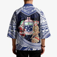 Samoa Christmas Kimono Samoan Siva Dance With Santa - Polynesian Pride