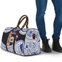 Samoa Christmas Travel Bag Samoan Siva Dance With Santa - Polynesian Pride
