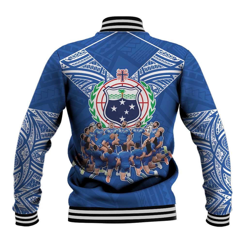 Toa Samoa Baseball Jacket Samoan Warrior Spirit Rugby - Polynesian Pride