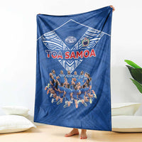 Toa Samoa Blanket Samoan Warrior Spirit Rugby - Polynesian Pride