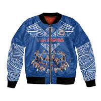 Toa Samoa Bomber Jacket Samoan Warrior Spirit Rugby - Polynesian Pride