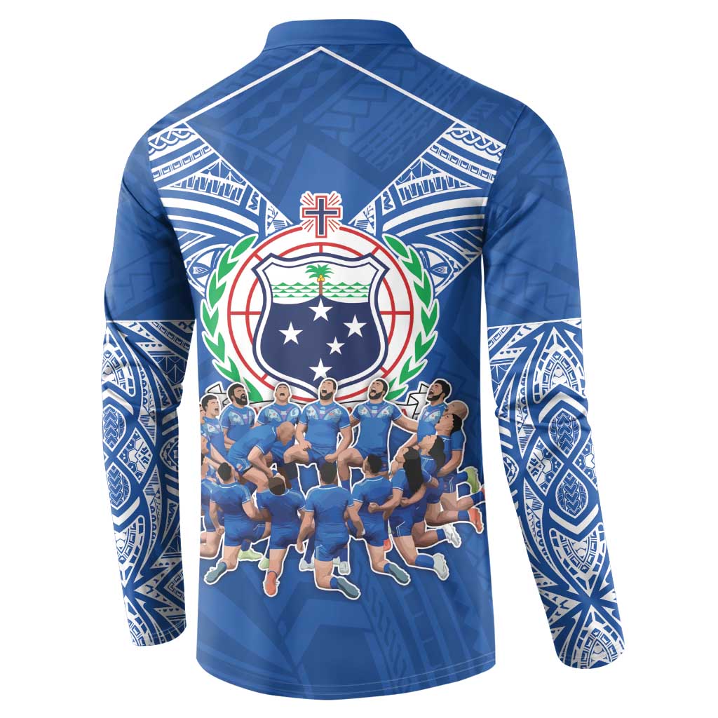 Toa Samoa Button Sweatshirt Samoan Warrior Spirit Rugby - Polynesian Pride