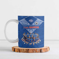 Toa Samoa Ceramic Mug Samoan Warrior Spirit Rugby - Polynesian Pride