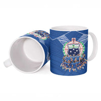 Toa Samoa Ceramic Mug Samoan Warrior Spirit Rugby - Polynesian Pride