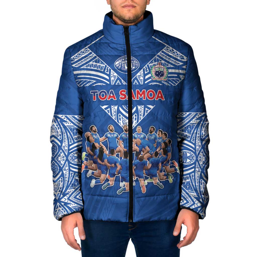 Toa Samoa Padded Jacket Samoan Warrior Spirit Rugby - Polynesian Pride