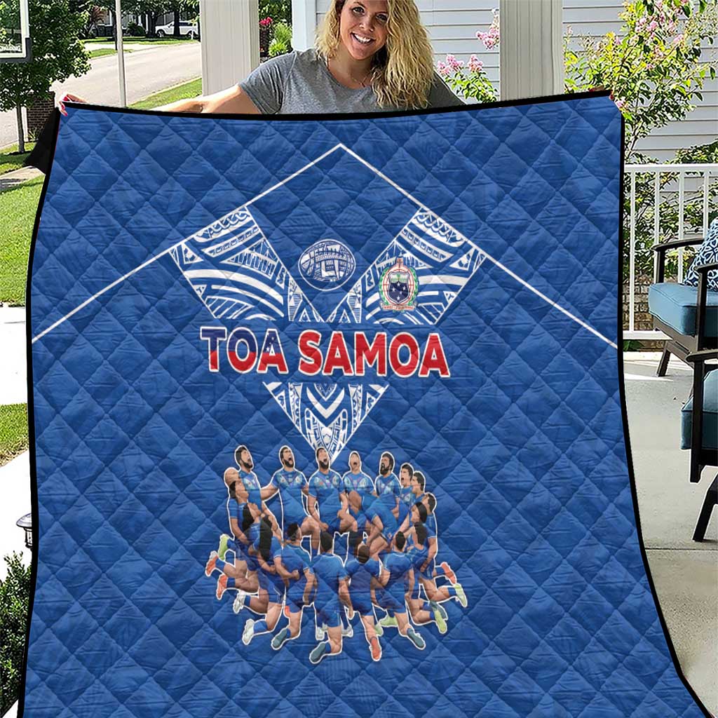 Toa Samoa Quilt Samoan Warrior Spirit Rugby - Polynesian Pride