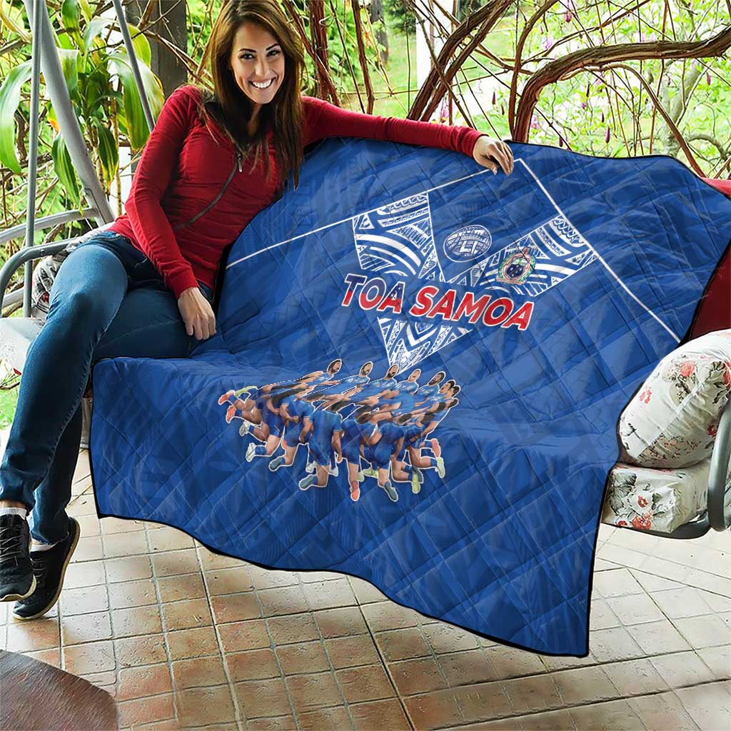 Toa Samoa Quilt Samoan Warrior Spirit Rugby - Polynesian Pride