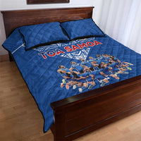 Toa Samoa Quilt Bed Set Samoan Warrior Spirit Rugby - Polynesian Pride