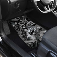 Personalised Maori Romantic Valentine Car Mats The Hongi Kiss Black Galaxy