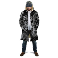 Personalised Maori Romantic Valentine Cloak The Hongi Kiss Black Galaxy