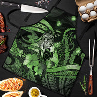 Maori Romantic Valentine Apron The Hongi Kiss Green Galaxy